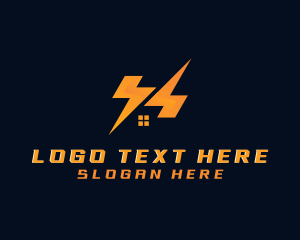 Booster - Flash Lightning Energy logo design