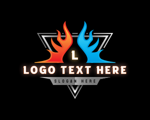 Ice - Thermal Fire Ice logo design