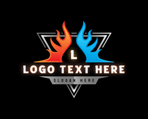 Thermal - Thermal Fire Ice logo design