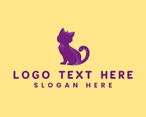 Domestic - Kitten Cat Feline logo design