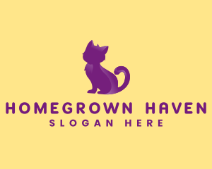 Kitten Cat Feline logo design