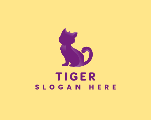 Pet - Kitten Cat Feline logo design