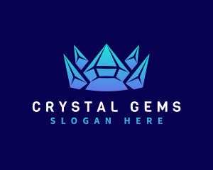 Diamond Gem Crown logo design