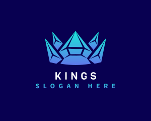 Diamond Gem Crown logo design