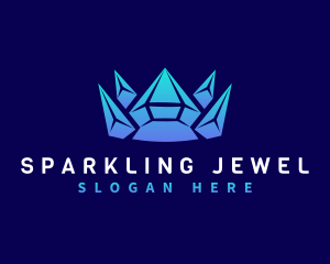 Gem - Diamond Gem Crown logo design