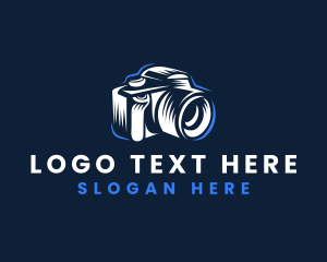 Lens - Lens Media Photography logo design