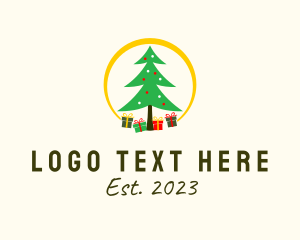 Festival - Christmas Tree Gifts logo design