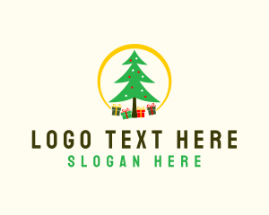 Home Decor - Christmas Tree Gifts logo design