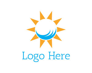 Sunshine - Sun Beach Summer logo design