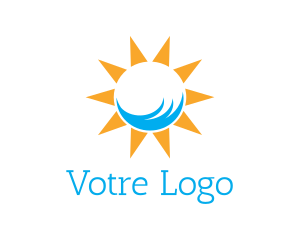 Coast - Sun Beach Summer logo design