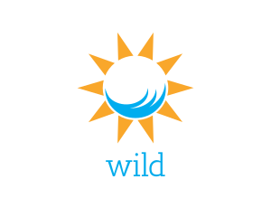 Scene - Sun Beach Summer logo design