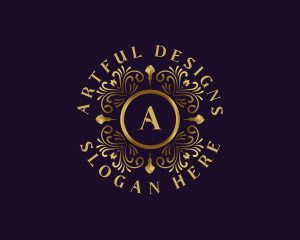 Victorian Ornament Decoration logo design