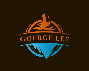 Thermal - Ice Cold Fire Refrigeration logo design