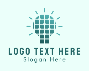 Light - Solar Light Bulb logo design