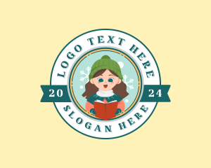 Holly - Cute Christmas Caroler logo design
