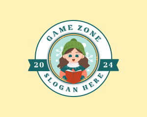 Singer - Cute Christmas Caroler logo design