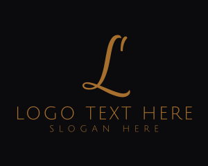 Initial - Elegant Feminine Business logo design