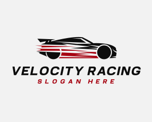 Automobile Race Car logo design