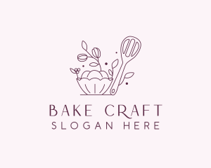 Bread Baking Spatula logo design