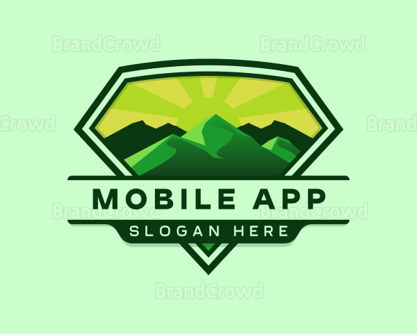 Mountain Outdoor Hiking Logo