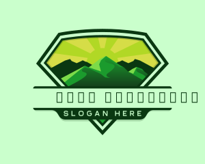Mountaineering - Mountain Outdoor Hiking logo design