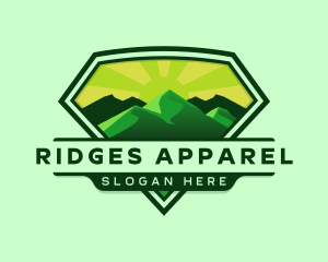 Mountain Outdoor Hiking logo design