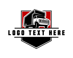 Forwarding - Truck Cargo Courier logo design