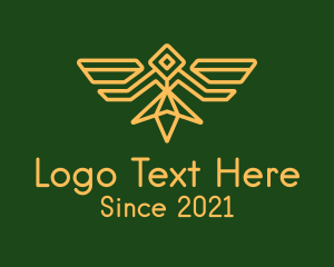 Airline - Military Bird Badge logo design