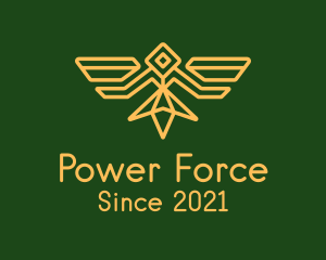 Commander - Military Bird Badge logo design