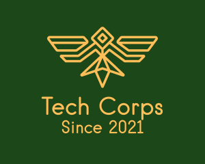 Corps - Military Bird Badge logo design