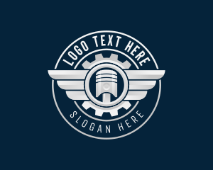 Piston Auto Repair Logo