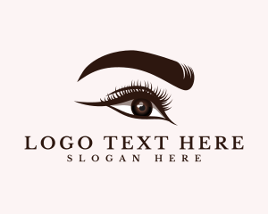 Haircut - Beauty Feminine Eye logo design