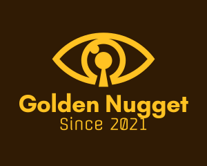 Golden Eye Keyhole logo design