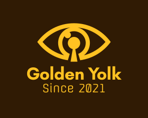 Golden Eye Keyhole logo design