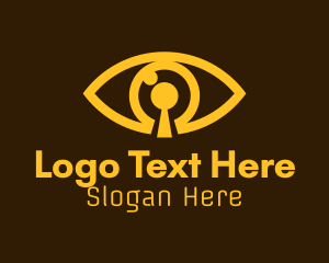 Golden Eye Keyhole Logo