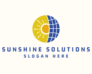 Sunlight - Solar Energy Panel logo design