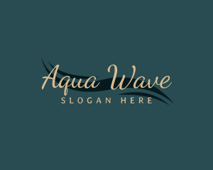 Elegant Wave Salon logo design