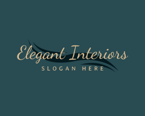 Elegant Wave Salon logo design