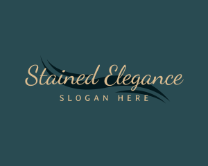 Elegant Wave Salon logo design