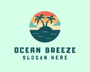 Seashore - Beach Summer Vacation logo design
