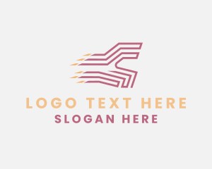 Fast - Logistics Delivery Courier logo design