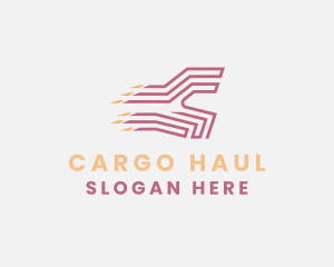 Logistics Delivery Courier logo design