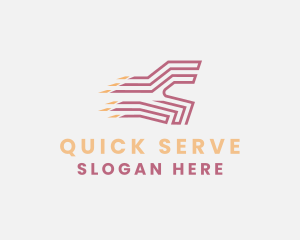 Logistics Delivery Courier logo design