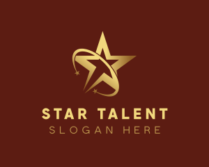 Talent - Star Swoosh Talent Show logo design