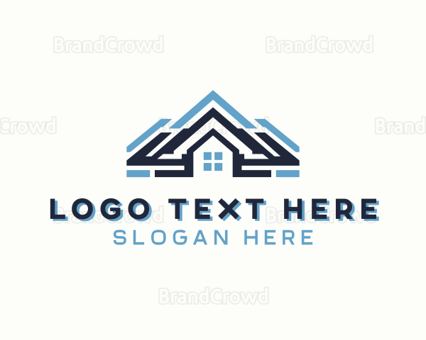 Geometric Roofing Builder Logo