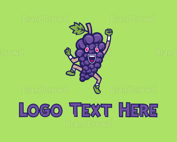 Happy Grape Bunch Logo