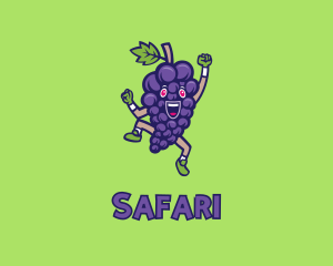 Happy Grape Bunch Logo