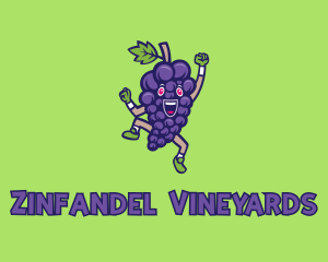 Happy Grape Bunch logo design