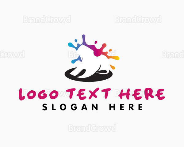 Shirt Paint Printing Logo