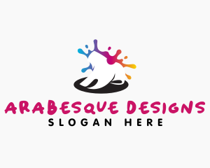 Shirt Paint Printing logo design